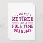 フルタイム祖母 サンキューカード (正面/裏面)