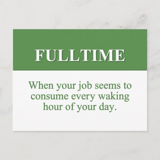 フルタイム・ジョブの実行(2) ポストカード (正面)