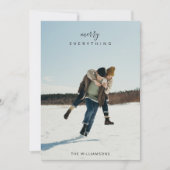 フルツー フォト ミニマリスト メリー エブリシング シーズンカード (正面)