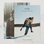 フルツー フォト ミニマリスト メリー エブリシング シーズンカード (正面/裏面)