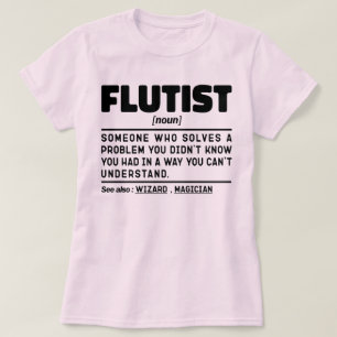 フルティスト名詞音楽の恋人おもしろい楽器プレーヤー Tシャツ