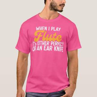 フルティスト音楽プレイヤーオーケストラミュージシャンマーチングB Tシャツ