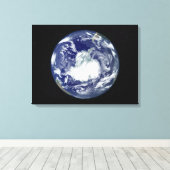 フルディスクイメージの完全点灯 キャンバスプリント (インサイチュ (ウッドフロア))