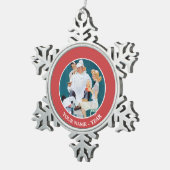 フルトリートメント スノーフレークピューターオーナメント (右)