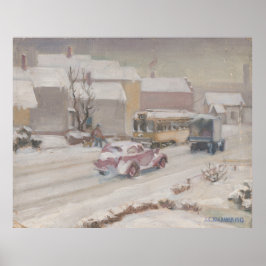 フルトンロードクリーブランド – クラネク1943プリント ポスター