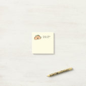 フルネームおよび電話が付いている怒っているタコス ポストイット (デスク上)