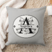 フルネームとカラーのモノグラムA クッション (ブランケット)