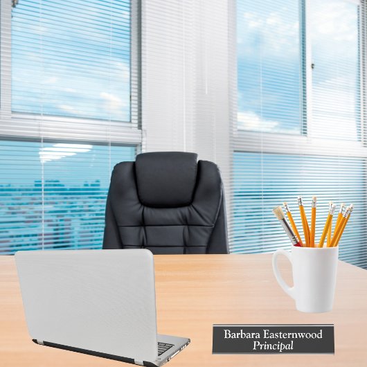 フルネームのプリンシパル（黒） デスクネームプレート