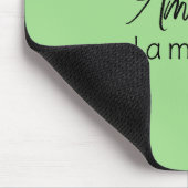 フルネームを追加シンプルミニマルMonogram Lime Green M マウスパッド (コーナー)