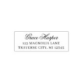 フルネームファンシー差出人住所自己インク入力スタンプ セルフインキングスタンプ (デザイン)