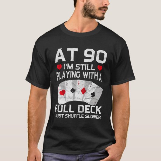 フルハウスカードハンド90th 90カード tシャツ (正面)