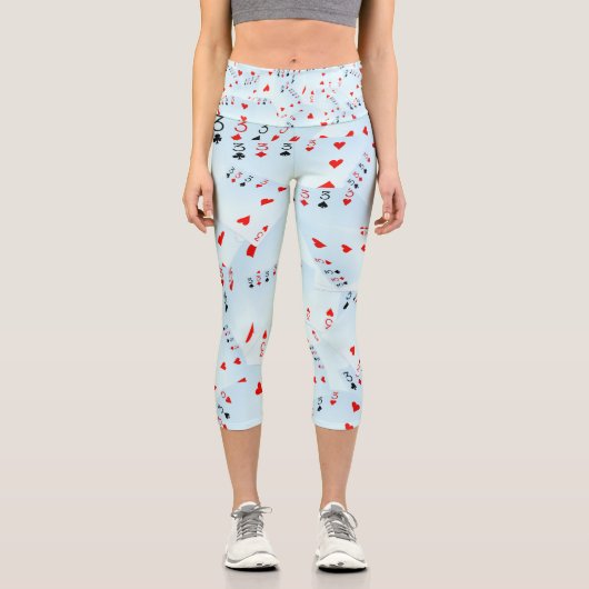 "フルハウスフレンジー：分散クワッドスレース" カプリレギンス (正面)