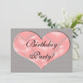 フルハート誕生日パーティーの招待 招待状 (スタンド正面)