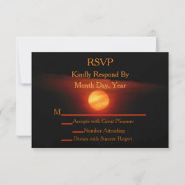 フルハーベストムーンウェディングRSVP 出欠カード