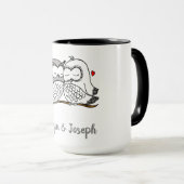 フルパーソナライズされたズラブマグ マグカップ (正面右)
