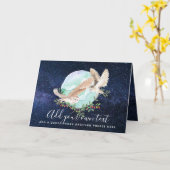 フルパーソナライズされたズ カード (黄色い花)