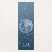 フルパーソナライズされたムーンブルー天グラデーション星 ヨガマット (正面)