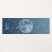 フルパーソナライズされたムーンブルー天グラデーション星 ヨガマット (正面(横))