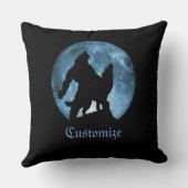 フルパーソナライズされたムーンワーウルフ装飾用クッション クッション (裏面)
