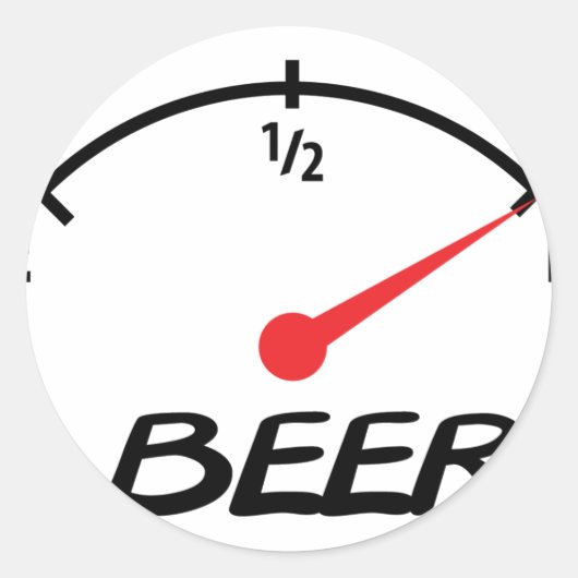 フルビールレベルアイコン ラウンドシール (正面)