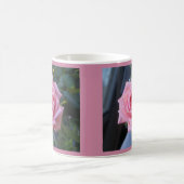 フルピンクのバラ コーヒーマグカップ (中央)