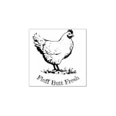 「フルフお尻フレッシュ」ミニチキンエッグスタンプ ラバースタンプ (インプリント)