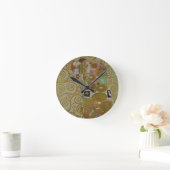 フルフィルメントの勉強, c.1905-09 (papのcおよび金ゴールド) ラウンド壁時計 (ホーム)