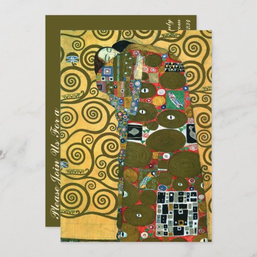 フルフィルメントアカザエンスバイグスタフクリムト 招待状 (正面/裏面)