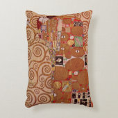 フルフィルメントby Gustavクリムト,ヴィンテージアールヌーボー アクセントクッション (正面(垂直))