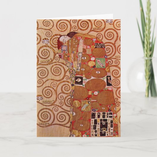 フルフィルメントby Gustavクリムト,ヴィンテージアールヌーボー カード (正面)