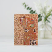 フルフィルメントby Gustavクリムト,ヴィンテージアールヌーボー ポストカード (スタンド正面)