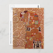 フルフィルメントby Gustavクリムト,ヴィンテージアールヌーボー ポストカード (正面/裏面)