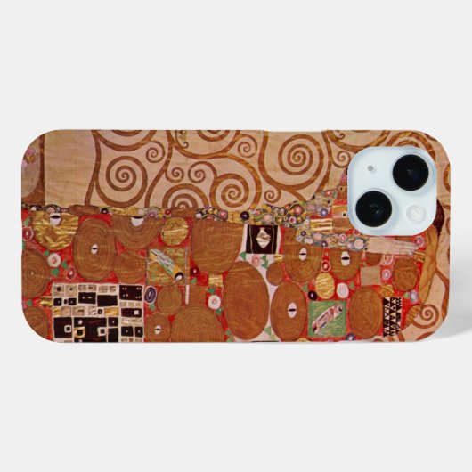 フルフィルメントby Gustavクリムト,ヴィンテージアールヌーボー Case-Mate iPhoneケース (裏面 (横))