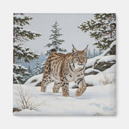 フルフイェレットのリンクス国立公園スウェーデントラベル マグネット