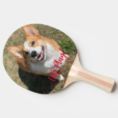 フルフォトと文字 パーソナライズされた 卓球ラケット (横)