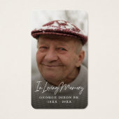 フルフォトウィンターレイク祈りの言葉カード (正面)