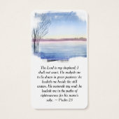 フルフォトウィンターレイク祈りの言葉カード (裏面)