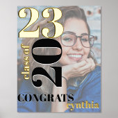 フルフォトオーバーレイおめでとうグラードフォイルプリント 箔ポスター (正面)