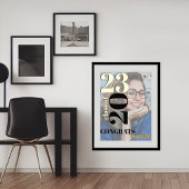 フルフォトオーバーレイおめでとうグラードフォイルプリント 箔ポスター