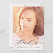 フルフォトカスタムで卒業ありがとう サンキューカード (正面)