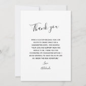 フルフォトカスタムで卒業ありがとう サンキューカード (裏面)