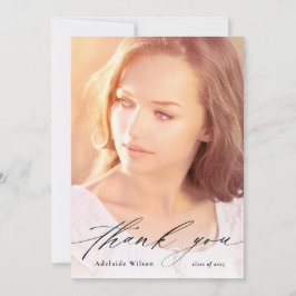 フルフォトカスタムで卒業ありがとう サンキューカード