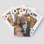 フルフォトカスタム文字記念日ファーザーズ トランプ (裏面)