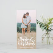 フルフォトクリスマスフォト結婚したカード シーズンカード (スタンド正面)