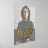 フルフォトグラードグランジタイポグラフィ 箔ポスター (レイダウン)