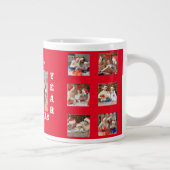 フルフォトコラージメリークリスマス特にマグカップ ジャンボコーヒーマグカップ (右)