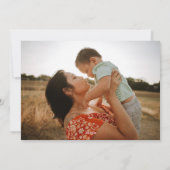 フルフォトスノーカスタムフォールの名刺Feliz Navidad シーズンカード (裏面)