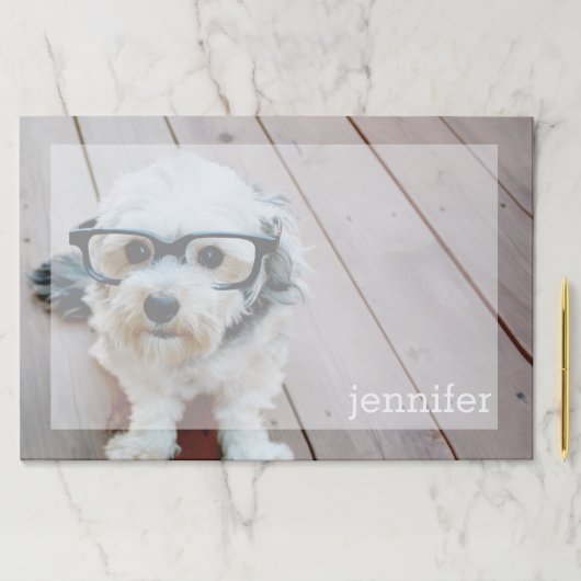 フルフォトデザインと名前をカスタムする ペーパーパッド (インサイチュ)