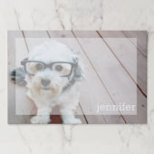 フルフォトデザインと名前をカスタムする ペーパーパッド (正面)