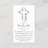 フルフォトバプテスマ祈りの言葉カード コーリングカード (裏面)